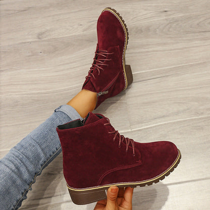 Maeve | EverStep Orthopedic Suede Lace-Up Boots