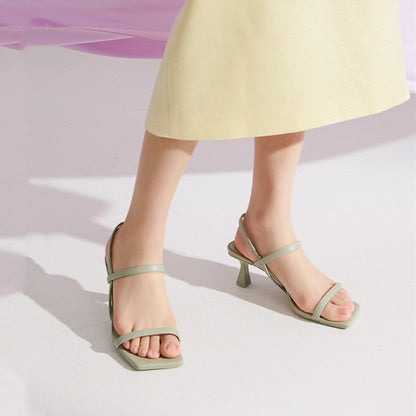 Yamila | Women’s Orthopedic Minimalist Kitten Heel Sandals