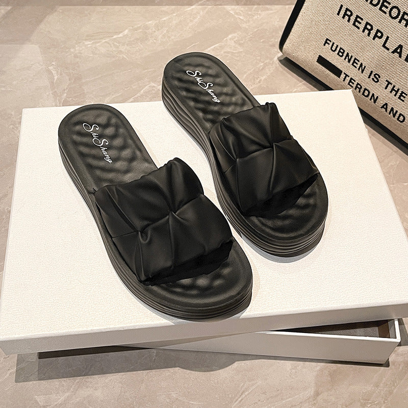 OrthoCare | Cushioned Cross Strap Slide Sandals