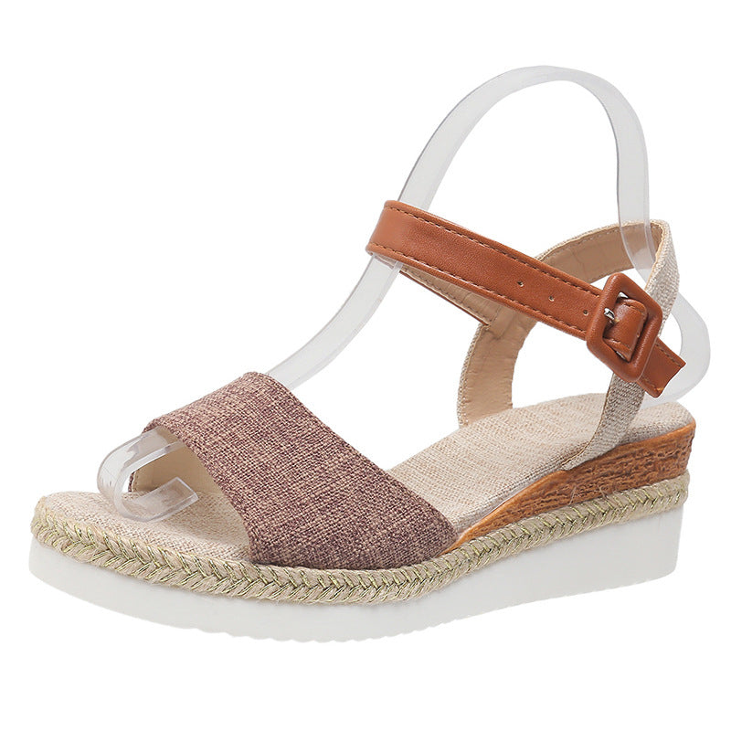 Daciana | Women’s Orthopedic Espadrille Strap Wedge Sandals