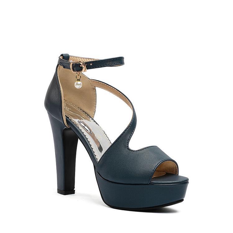 Roselle | Orthopedic Elegant Ankle-Strap Platform Heels with Peep-Toe Design