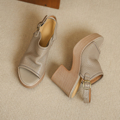 Olympia | Women’s Orthopedic Peep Toe Slingback Block Heel Sandals