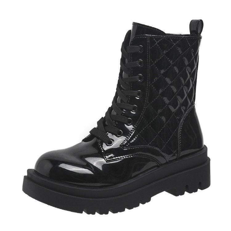 OrthoCare Quilted Platform Boots - Thick Heel