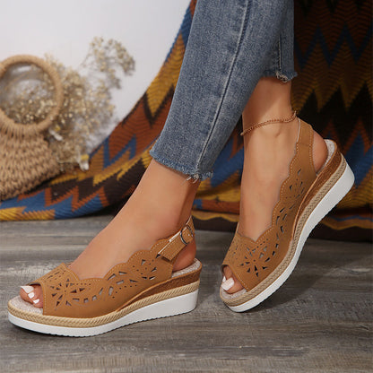 OrthoCare Perforated Wedge Sandals