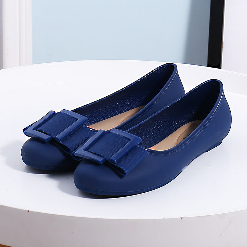 Urbelle | Women’s Orthopedic Bow Accent Comfort Flats