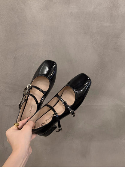 OrthoCare Mary Jane Shoes - Chunky Heel Comfort