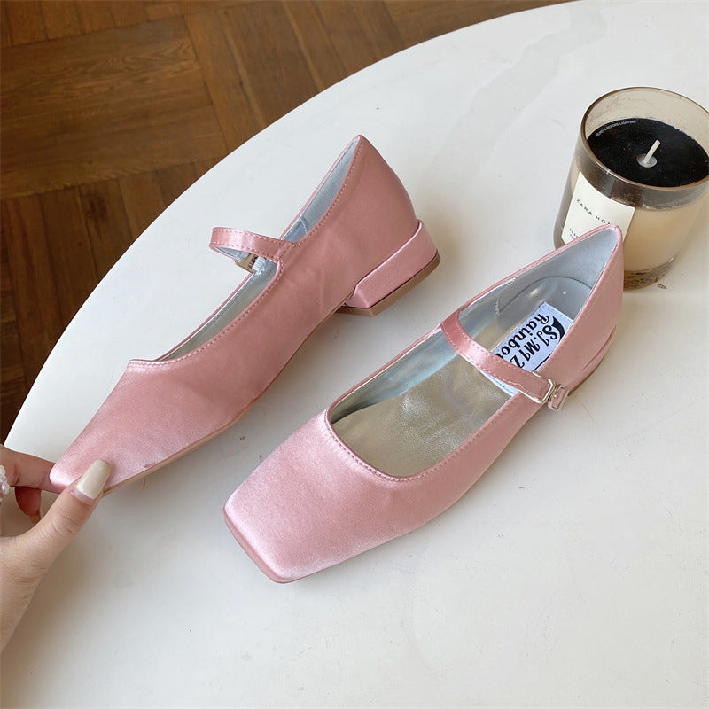 OrthoCare | Transparent Strap Pointed Toe Flats