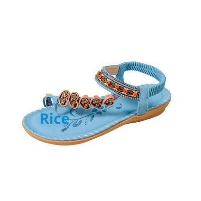 Hyacinthe | Women’s Orthopedic Boho Beaded Toe Ring Sandals