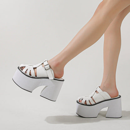 Jovena | Women’s Orthopedic Platform Mule Heel Sandals