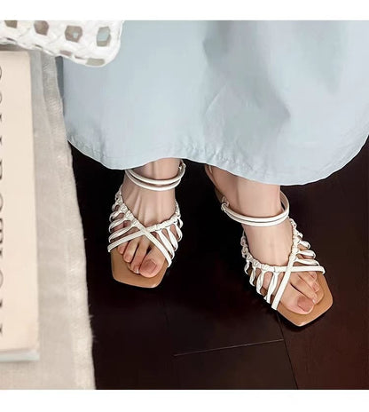 Blaire | Women’s Orthopedic Woven Strappy Flat Sandals