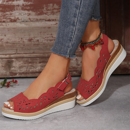 OrthoCare Perforated Wedge Sandals
