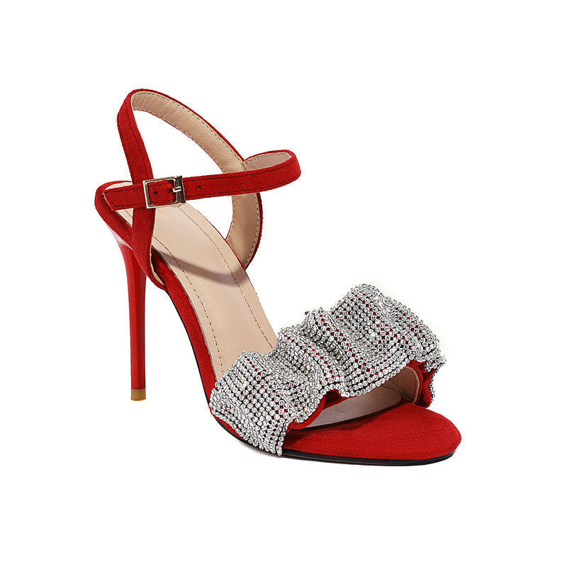 Lina | Orthopedic Elegant Stiletto Heels with Crystal Bow Detail