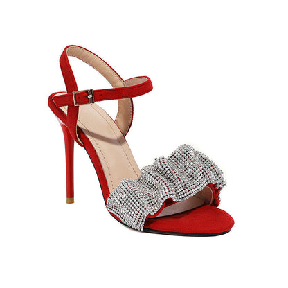 Lina | Orthopedic Elegant Stiletto Heels with Crystal Bow Detail