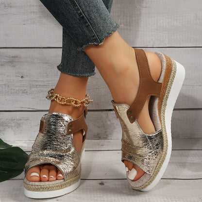 Vionette | Women’s Orthopedic Cutout Wedge Comfort Sandals