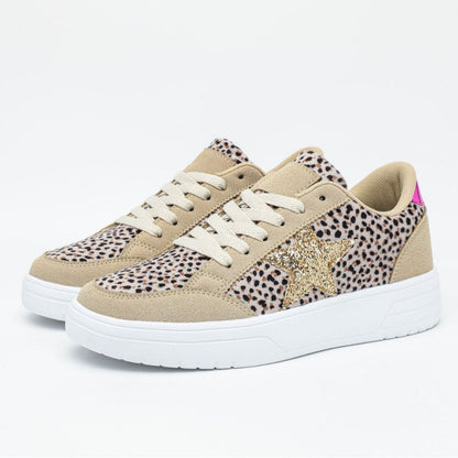 OrthoCare Unique Leopard Print Sneakers For Men And Women - Retro Style