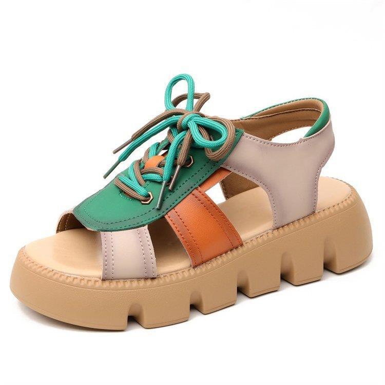Valencia | Women’s Orthopedic Lace-Up Platform Sport Sandals
