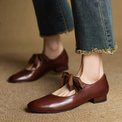 Gisella | Women’s Orthopedic Vintage Lace-Up Ballet Flats