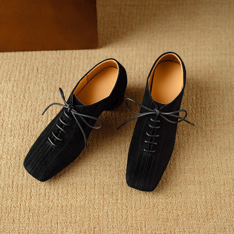 OrthoCare Chunky Sheepskin Pumps - Retro Style