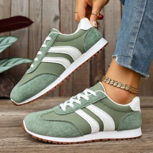 Cinzia | Women’s Orthopedic Retro Stripe Running Sneakers