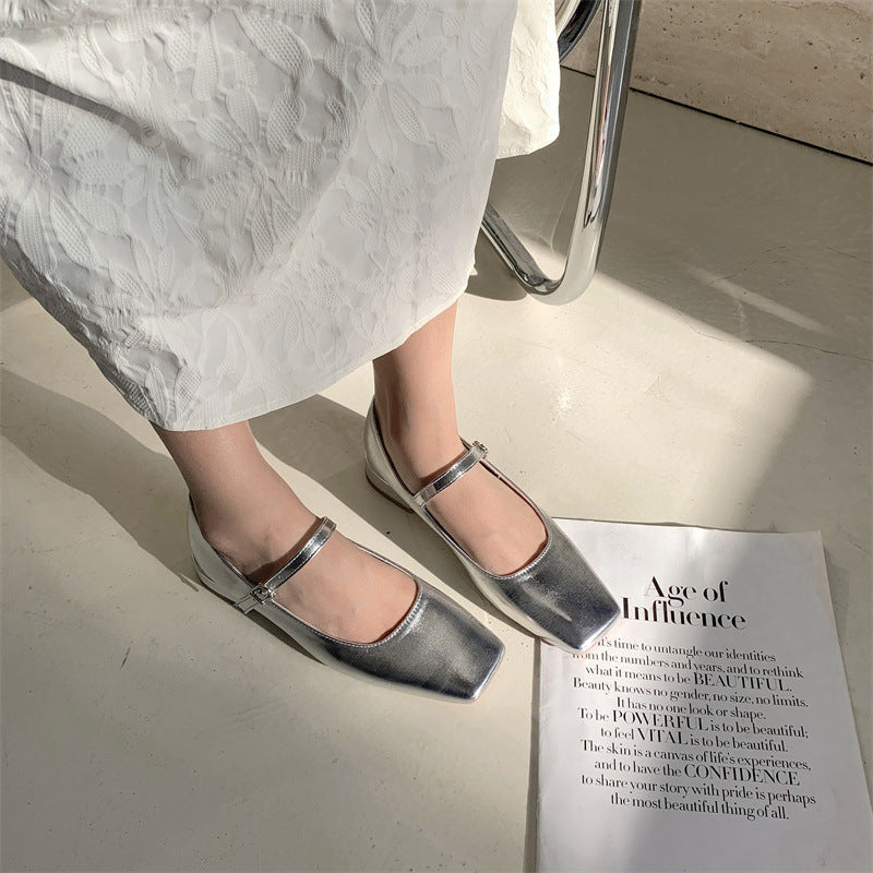 OrthoCare | Transparent Strap Pointed Toe Flats