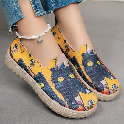 Orthopedic Colorful Slip-On Shoes – Lightweight Comfort Casual Walking Flats