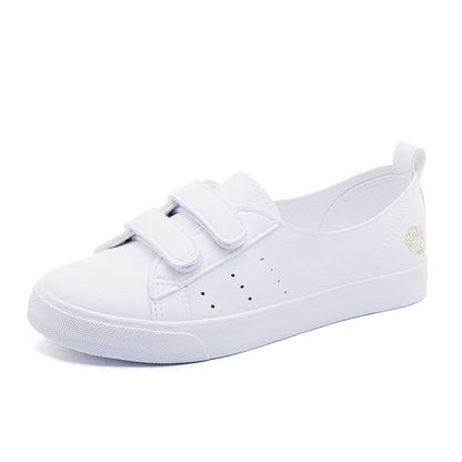 OrthoCare Women’s White Velcro Sneakers – Lightweight Casual Walking Shoes