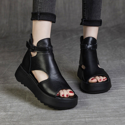 OrthoCare Peep-Toe Ankle Boot Sandals