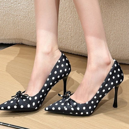 Brietta | Women’s Orthopedic Polka Dot Pointed Toe Heels