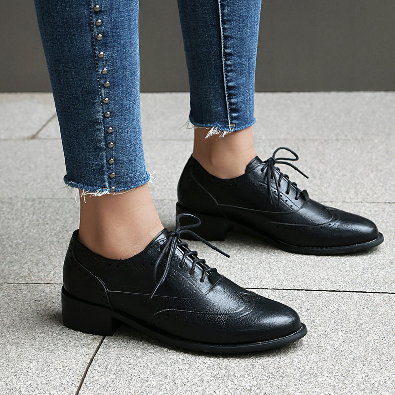 OrthoCare Retro Oxfords - Lace-Up Comfort Shoes