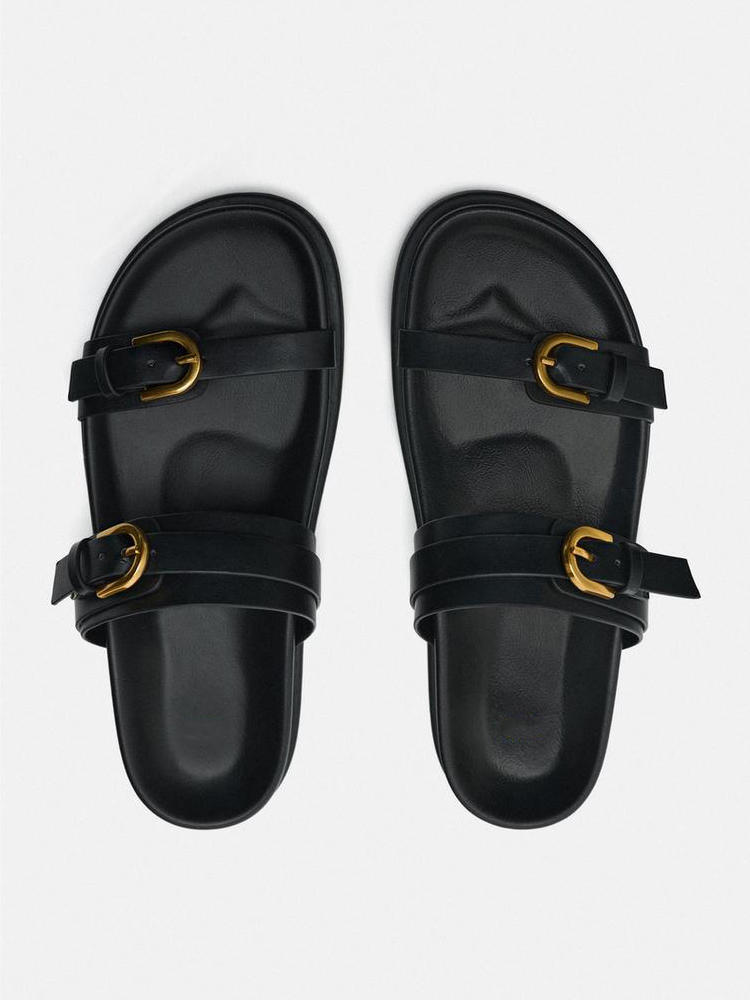 OrthoCare Double-Buckle Comfort Slide Sandals