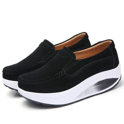 Orthopedic Platform Slip-On Loafers – Cushioned Lightweight Comfort Walking Shoes