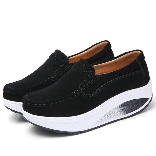 Orthopedic Platform Slip-On Loafers – Cushioned Lightweight Comfort Walking Shoes