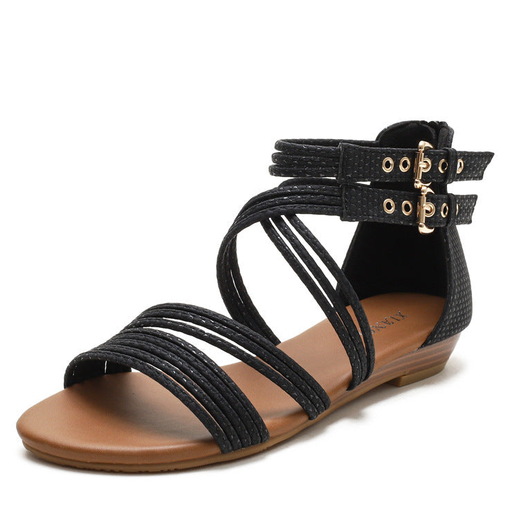 Moonelle | Women’s Orthopedic Boho Gladiator Flat Sandals