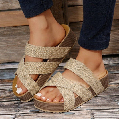 OrthoCare Summer Sandals With Braided Straps - Unique And Elegant