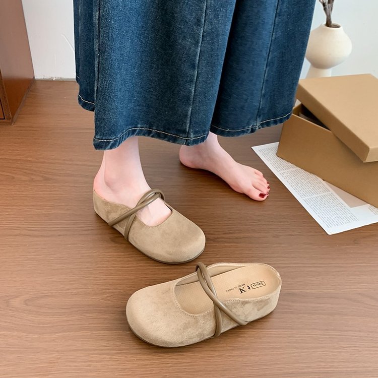 Delphine | Women’s Orthopedic Suede Lace-Up Mule Flats