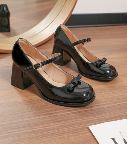 OrthoCare Mary Jane Shoes - Wide Fit Chunky Heel