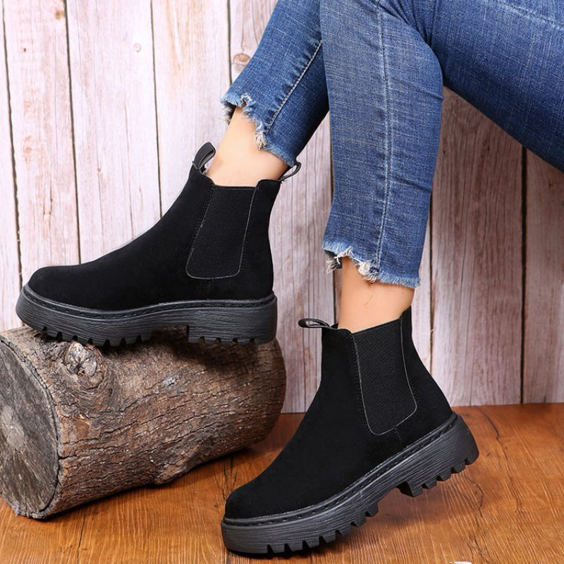 OrthoCare Ankle Boots - Chunky Platform Comfort