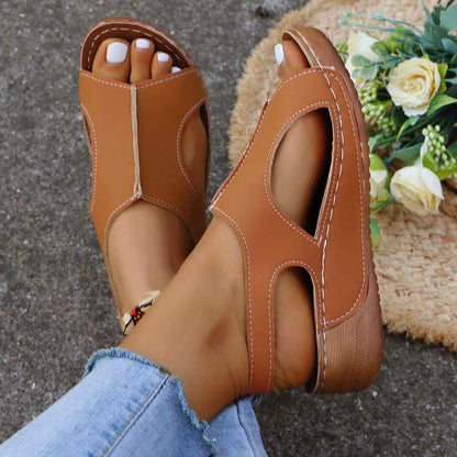 OrthoCare Wedge Sandals - Elastic Band Comfort