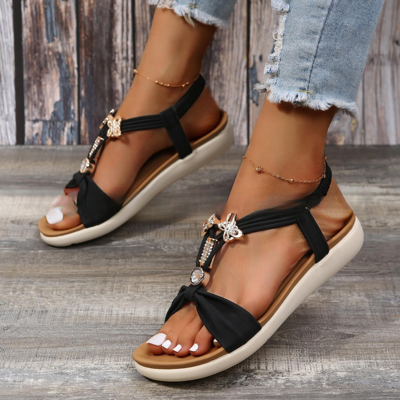 OrthoCare Jewel Accent Comfort Sandals