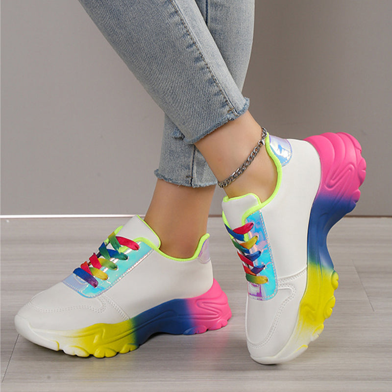 OrthoCare Rainbow Sports Sneakers - Unique Style And Comfort