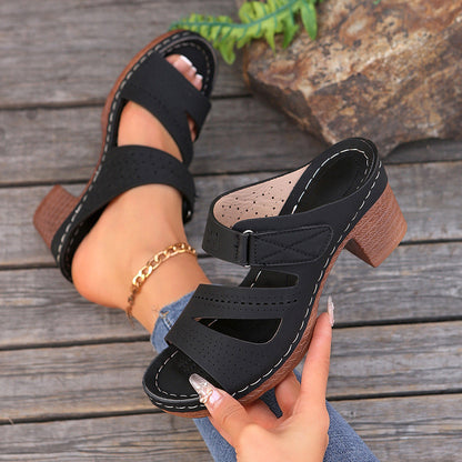 OrthoCare Unique Square-Heeled Sandals For A Stylish Summer