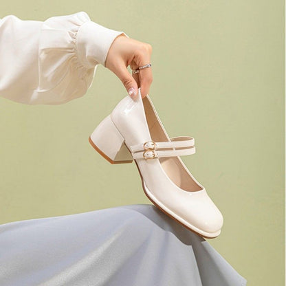 OrthoCare Mary Jane Heeled Shoes, French Style For Spring