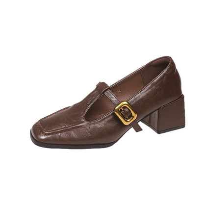OrthoCare Chunky Heel Mary Jane - Retro Comfort