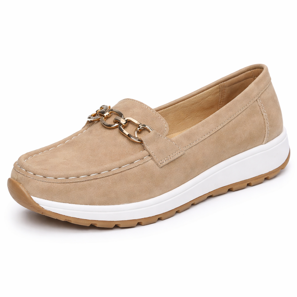 Orthopedic Chain Loafers – Cushioned Slip-On Comfort Walking Shoes