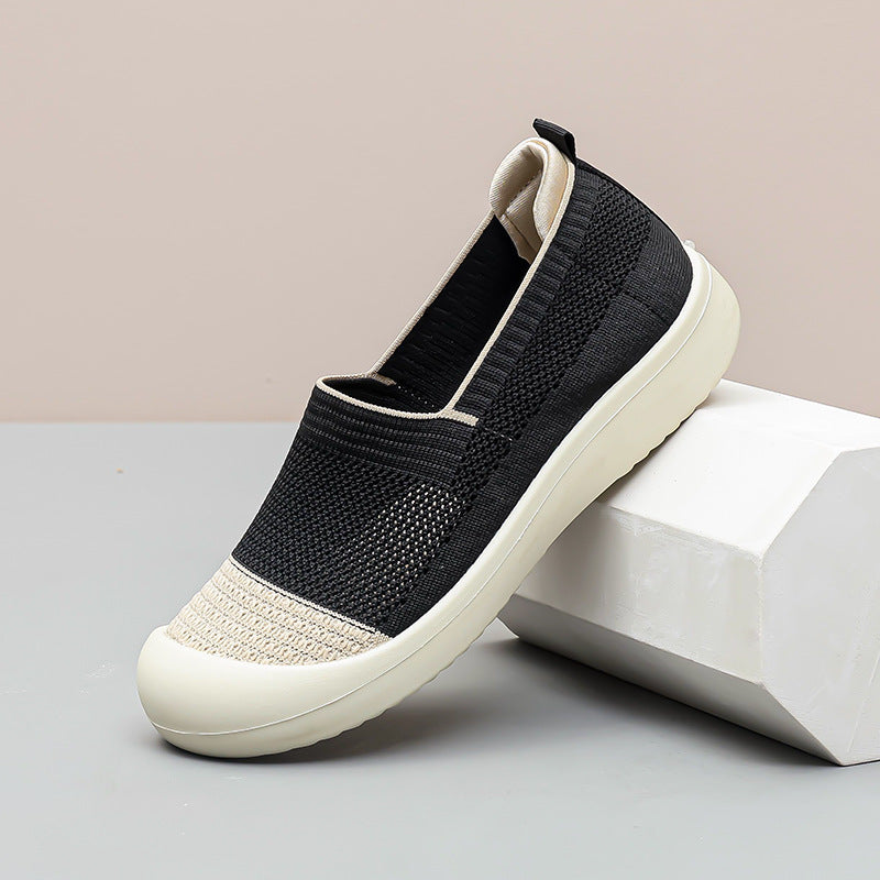Orthopedic Breathable Mesh Slip-On Shoes – Lightweight Comfort Walking Sneakers