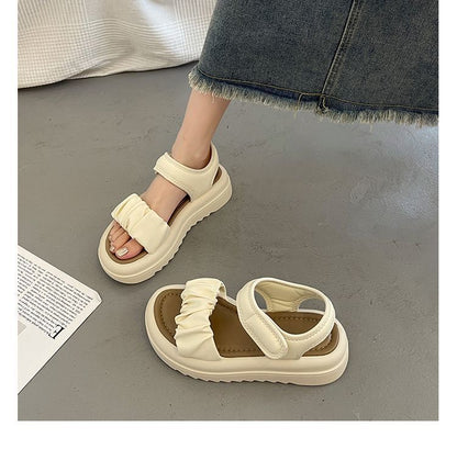 Rowena | Women’s Orthopedic Ruffle Strap Platform Sandals