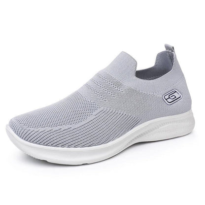 OrthoCare Women’s Knit Slip-On Sneakers – Lightweight Breathable Comfort Shoes