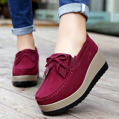 OrthoCare Shoes With Fringe Bow Design - Comfort And Elegance