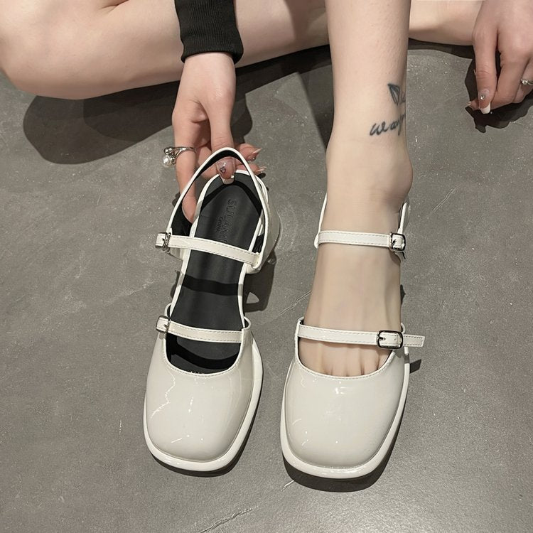 OrthoCare Mary Jane Shoes - Korean Style, Thick And Unique Heel