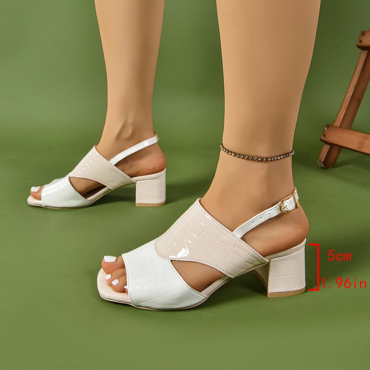 Ivelle | Women’s Orthopedic Colorblock Slingback Block Heel Sandals